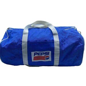 Pepsi Vintage Duffle Gym Bag With Shoulder Strap 90s Advertising Soda Pop
